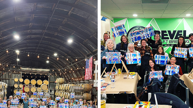 Image: Paint and Sip at Stoller Wine Bar