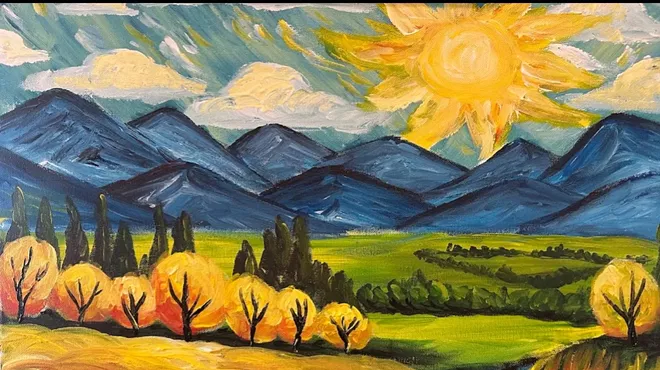 Image: Paint and Sip Fall Stream