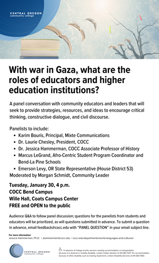 Panel Conversation: With war in Gaza, what are the roles of educators and higher education institutions?