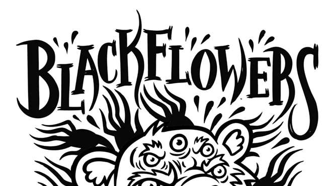 Image: Problem Stick with Blackflowers Blacksun