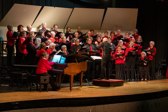 The Redmond Community Choir performing their Sounds of the Seasons concert, January 2023.