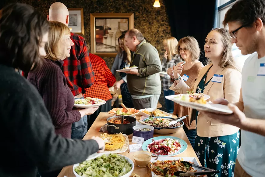 Join us for a potluck-style dinner cooking from the same cookbook!