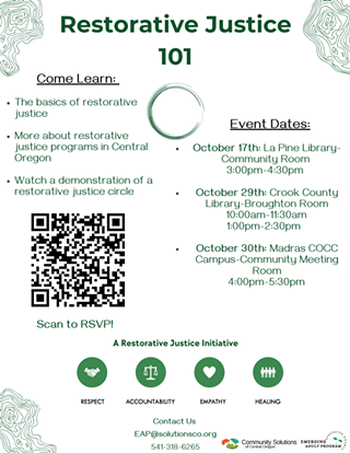 Restorative Justice 101-Informational Session