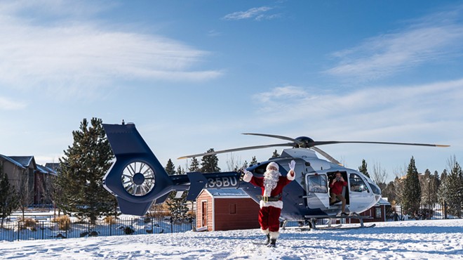 Santa's Aerial Appearance