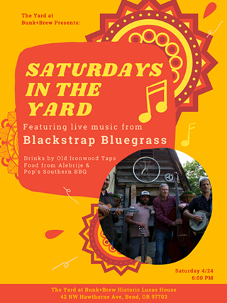 Image: Saturdays in the Yard with Blackstrap Bluegrass - Live Music!