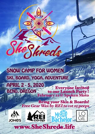 Image: She Shreds Snow Camps for Women: Ski, Board, Yoga and Adventure!