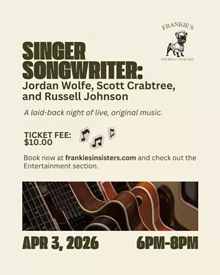 Image: Singer Songwriter: Jordan Wolfe, Scott Crabtree, and Russell Johnson