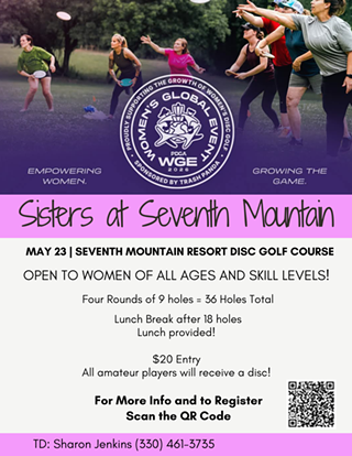 Image: Sisters at Seventh Mountain (Women's Disc Golf Event)