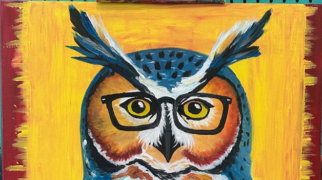 Image: Slightly Nerdy Owl Paint n Sip