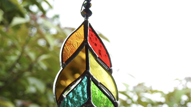 Image: Stained Glass 101 - Feather Suncatchers: 2 Day Workshop