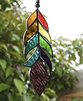 Image: Stained Glass 101 - Feather Suncatchers: 2 Day Workshop