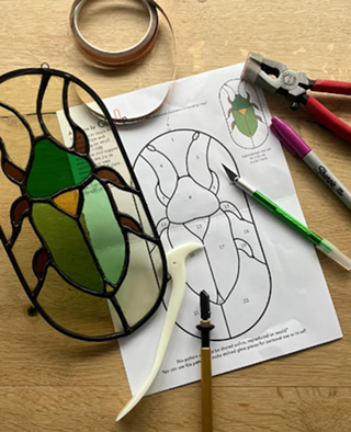 Image: Stained Glass Patten Making