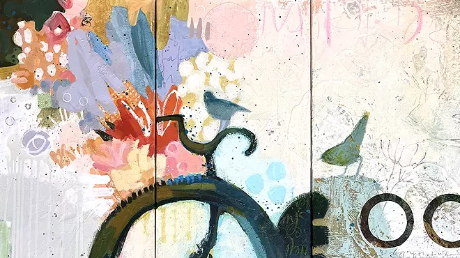 Image: Sun Garden: new mixed media paintings by Shelli Walters