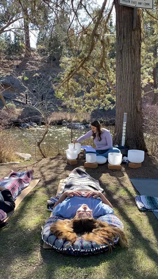 Image: Sunset Yoga + Sound Journey