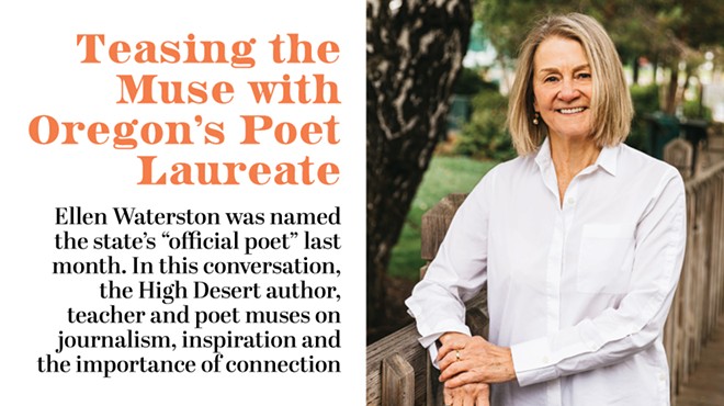 Ellen Waterston stands on a bridge