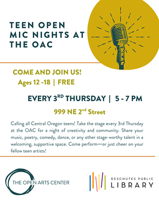 Image: Teen Open Mic Night at the OAC