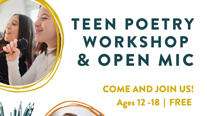 Image: Teen Poetry Workshop and Open Mic