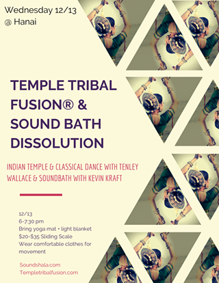 Image: Temple Tribal Fusion and Soundbath Dissolution