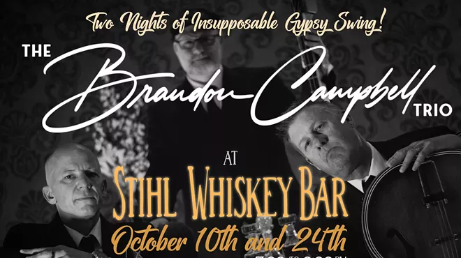 Image: The Brandon Campbell Trio - Gypsy Swing - Thursday 10/10 & 10/24 (7-9PM)