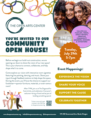 Image: The Open Arts Center Community Open House