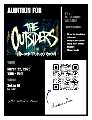 Image: The Outsiders Hip-Hop Dance: Auditions