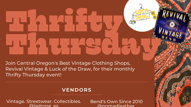 Image: THRIFTY THURSDAY PARTY- Free bevs, live record spinning, local vendors + makers