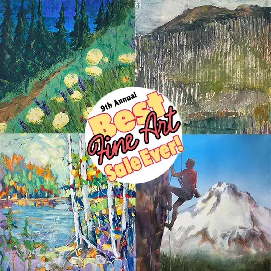 Several examples of art in the sale