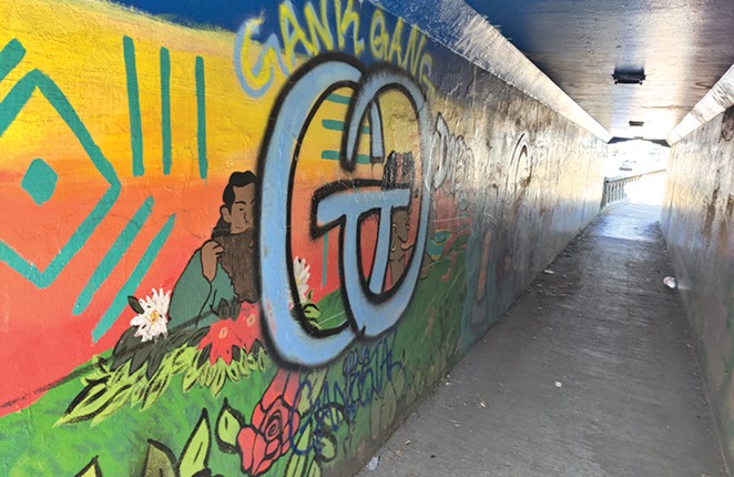 Franklin Murals Gone, or Graffitied