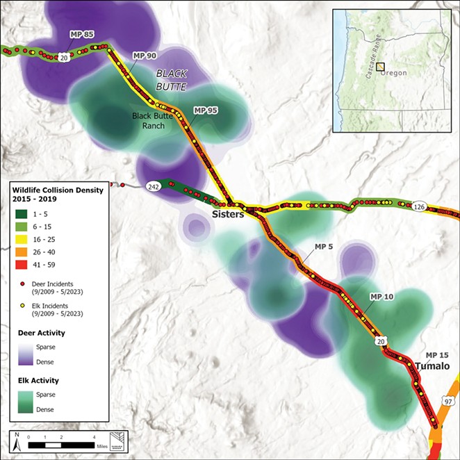 Danger Ahead in the Bend to Suttle Lake Wildlife Corridor