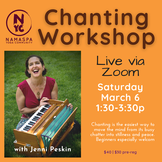 Chanting Workshop with Jenni Peskin