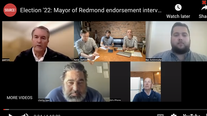 ▶ WATCH: Mayor of Redmond - Jay Patrick, Ed Fitch, Charles Baer &amp; Ben Schimmoller