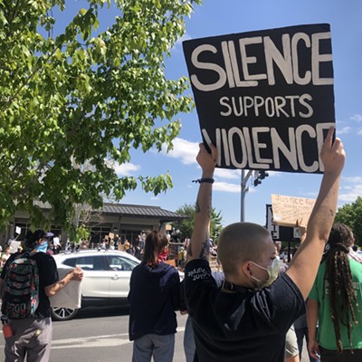 Hundreds Gather, Largely Masked, for a Black Lives Matter Rally in Downtown Bend