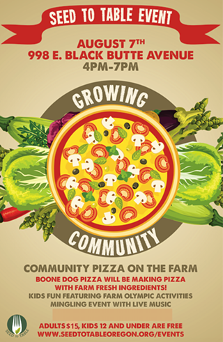 Growing Community: Pizza, Live Music and Kids Farm Olympics
