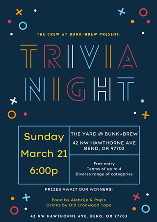 Bunk+Brew Presents: Trivia Night!