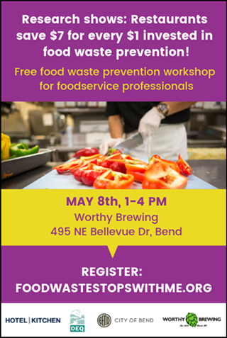 Food Waste Stops With Me workshop for foodservice professionals
