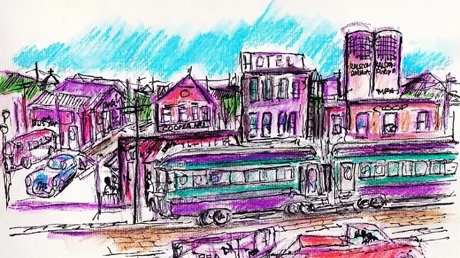 Image: Urban Sketching Workshop at Becky Johnson Community Center