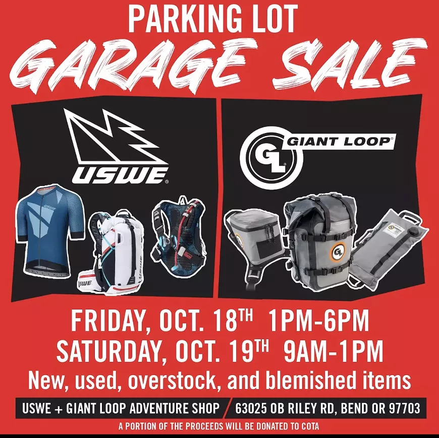USWE x Giant Loop Garage Sale