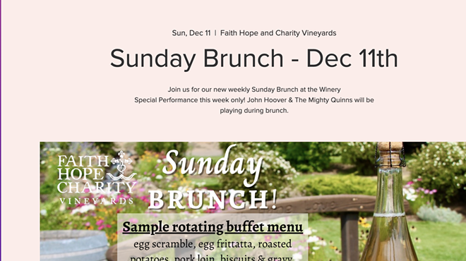 Image: Vineyard Sunday Brunch