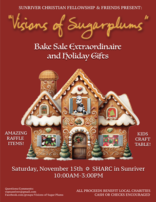 Image: Visions of Sugar Plums Bake/Craft Sale Extraordinaire