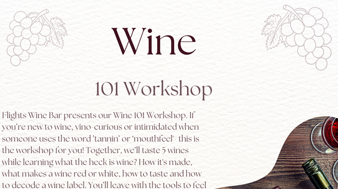 Image: Wine 101 Workshop
