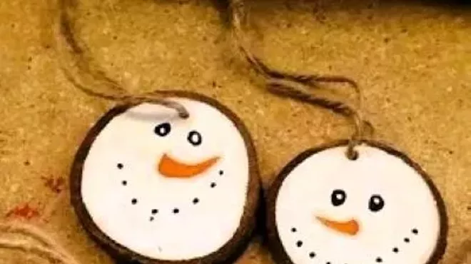 Image: With a Child: Hand-Painted Wood Ornaments Workshop!