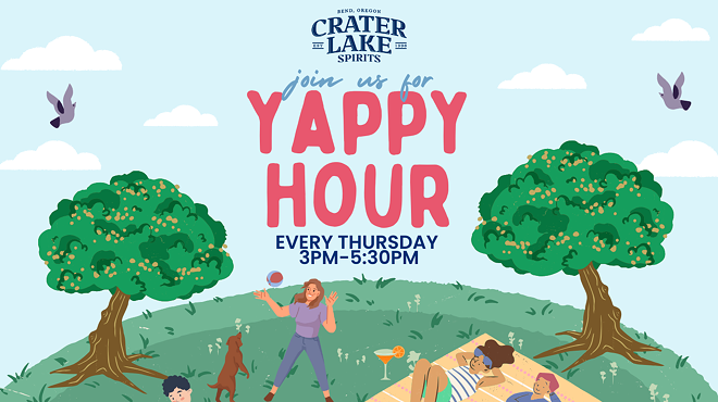 Image: Yappy Hour at the Crater Lake Spirits Tasting Room