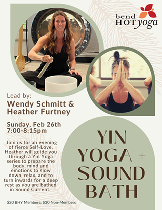 Image: Yin Yoga and Sound Bath with Gong and Alchemy Crystal Bowls