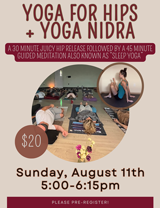 Image: Yoga for Hips + Yoga Nidra (guided meditation)