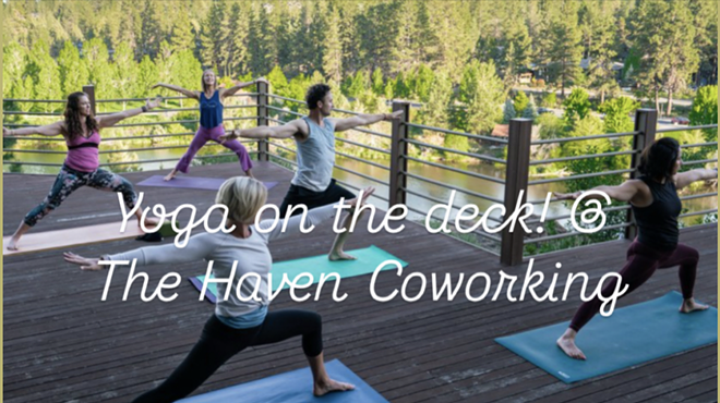 Image: Yoga on the Deck at the Haven!