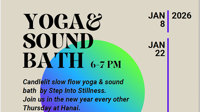 Image: Yoga + Sound Bath at Hanai