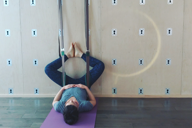 Yoga Wall for Tension Release